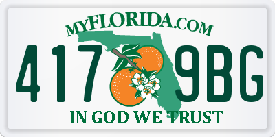 FL license plate 4179BG