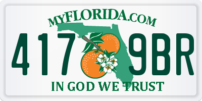 FL license plate 4179BR