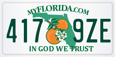 FL license plate 4179ZE