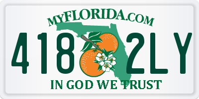 FL license plate 4182LY