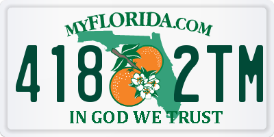 FL license plate 4182TM
