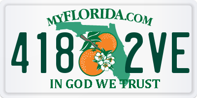FL license plate 4182VE