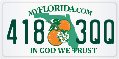 FL license plate 4183QQ