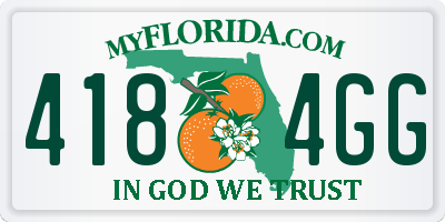 FL license plate 4184GG