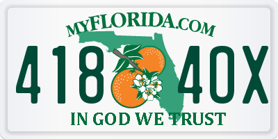 FL license plate 4184OX