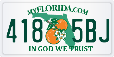 FL license plate 4185BJ