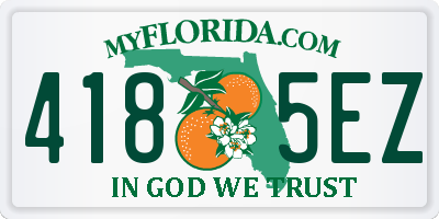 FL license plate 4185EZ