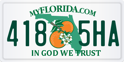 FL license plate 4185HA