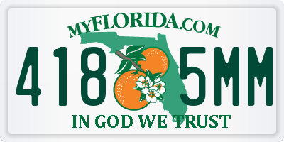 FL license plate 4185MM