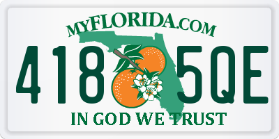 FL license plate 4185QE