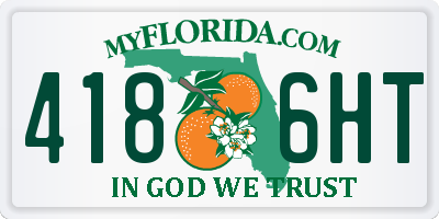 FL license plate 4186HT
