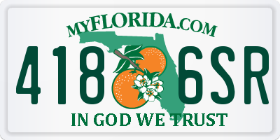 FL license plate 4186SR