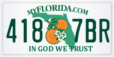 FL license plate 4187BR