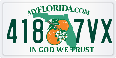 FL license plate 4187VX