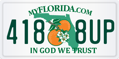 FL license plate 4188UP