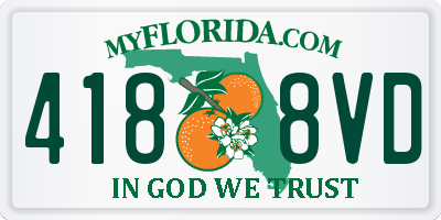 FL license plate 4188VD