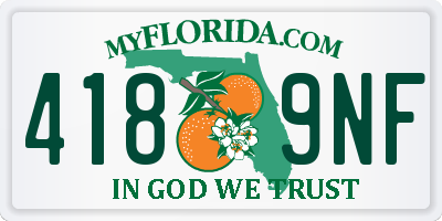 FL license plate 4189NF