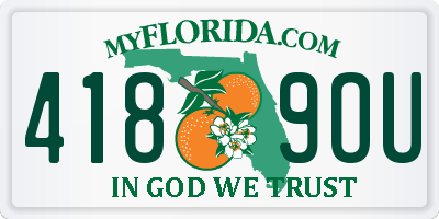FL license plate 4189OU
