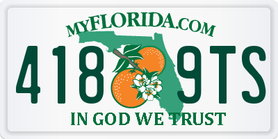 FL license plate 4189TS
