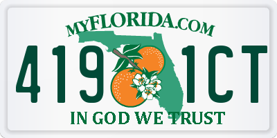 FL license plate 4191CT