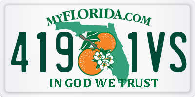 FL license plate 4191VS