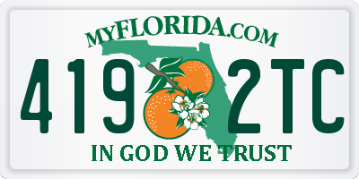 FL license plate 4192TC