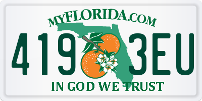 FL license plate 4193EU