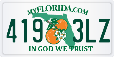 FL license plate 4193LZ
