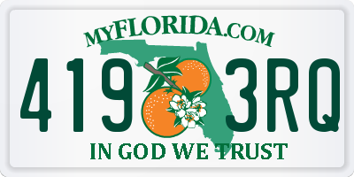 FL license plate 4193RQ