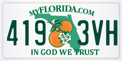 FL license plate 4193VH