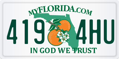 FL license plate 4194HU