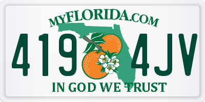 FL license plate 4194JV
