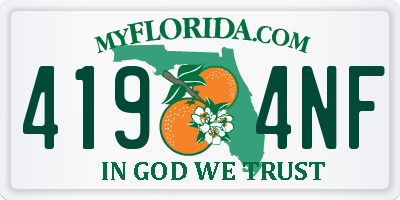 FL license plate 4194NF