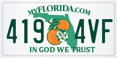 FL license plate 4194VF