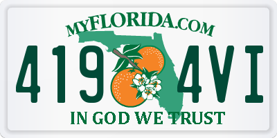 FL license plate 4194VI
