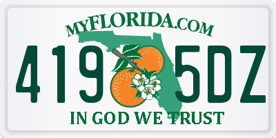 FL license plate 4195DZ
