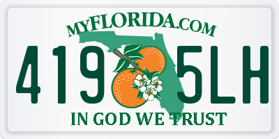 FL license plate 4195LH