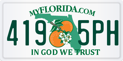 FL license plate 4195PH