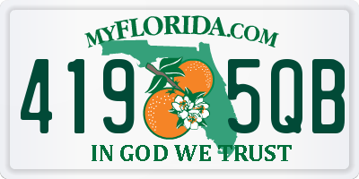 FL license plate 4195QB