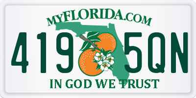 FL license plate 4195QN