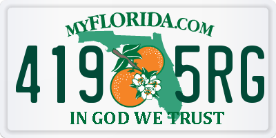 FL license plate 4195RG