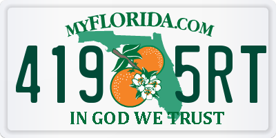 FL license plate 4195RT