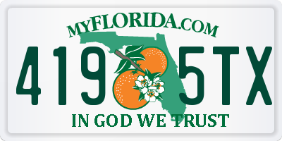 FL license plate 4195TX