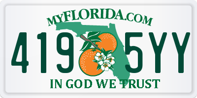 FL license plate 4195YY