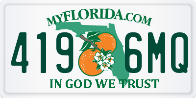 FL license plate 4196MQ