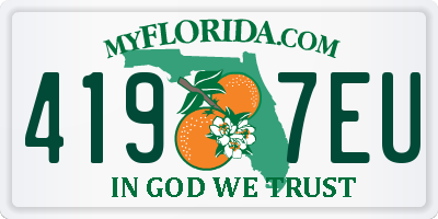 FL license plate 4197EU