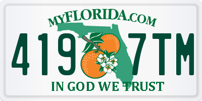 FL license plate 4197TM