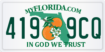 FL license plate 4199CQ