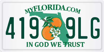FL license plate 4199LG