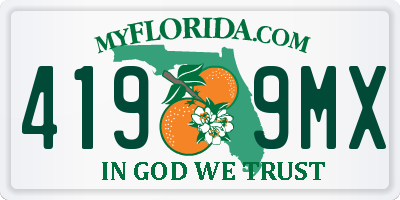 FL license plate 4199MX